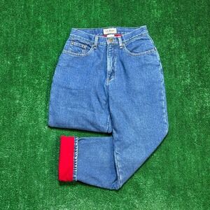 Vintage Fleece L.L. Bean Women Jeans 6 Reg Blue
